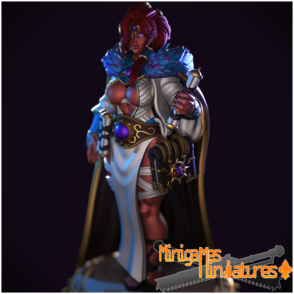 1877 Crimson Sorcerer Magnara_Chaos_Miniatures - STL 3D Print Files