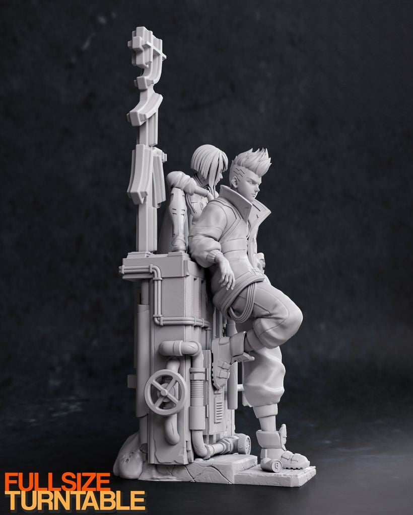 0474 Lucy AND David - Cyberpunk (1242) - STL 3D Print Files
