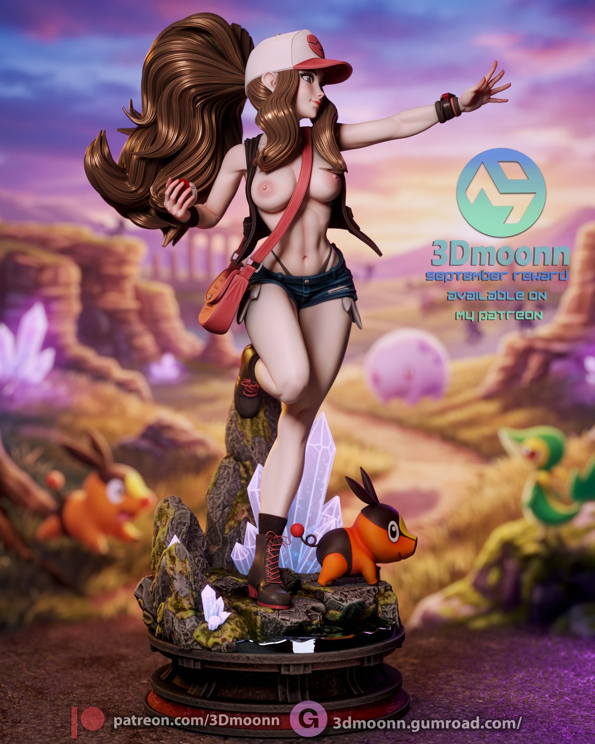 2002 Hilda_Pokémon NSFW - STL 3D Print Files
