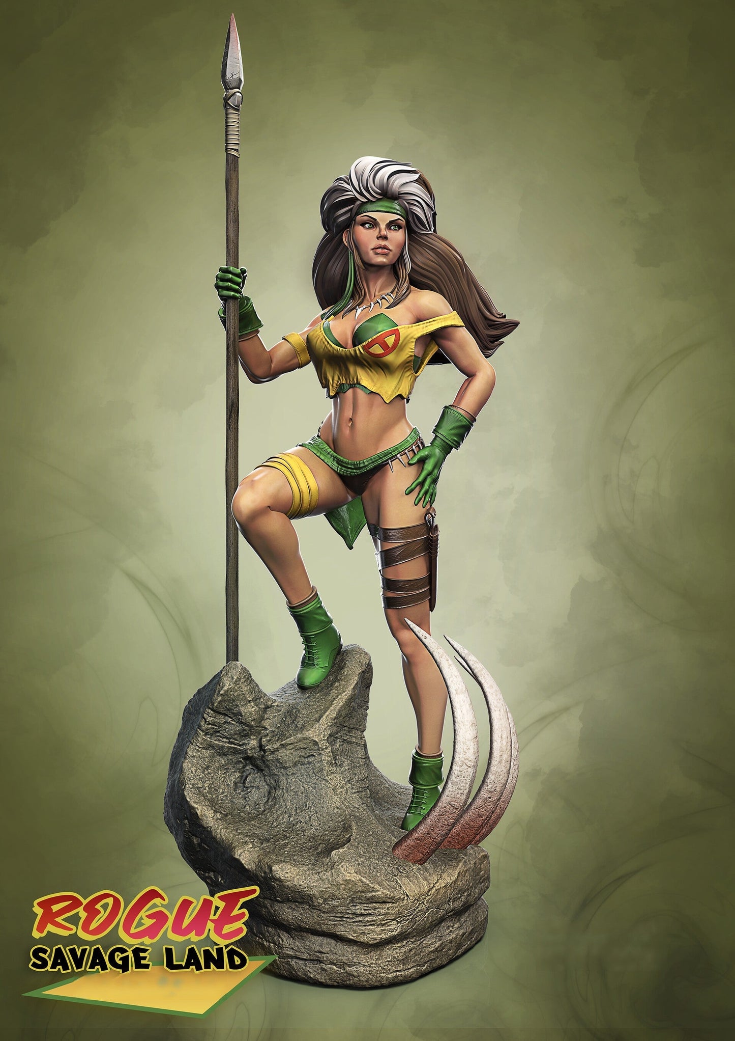 0526 Rogue - Savage Lands - X-men (1381) - STL 3D Print Files