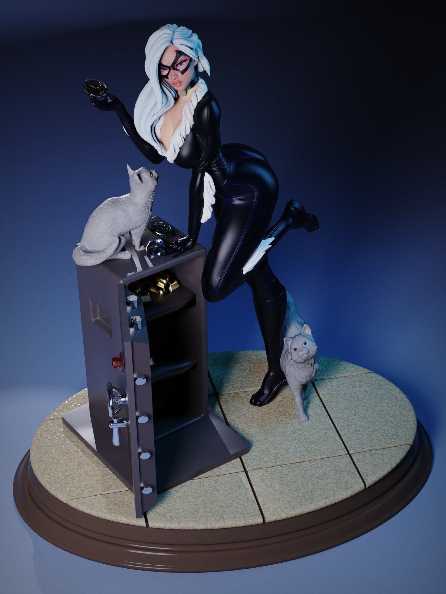 0133 Black Cat NSFW - Marvel Comics (1466) - STL 3D Print Files
