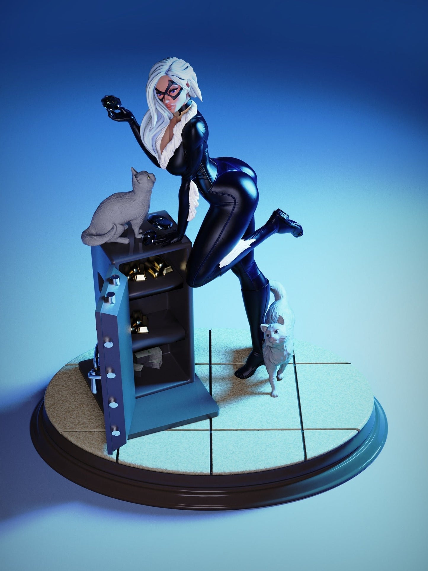 0133 Black Cat NSFW - Marvel Comics (1466) - STL 3D Print Files