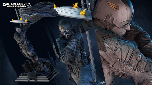 0465 Captain America - Marvel Comics (1329) - STL 3D Print Files