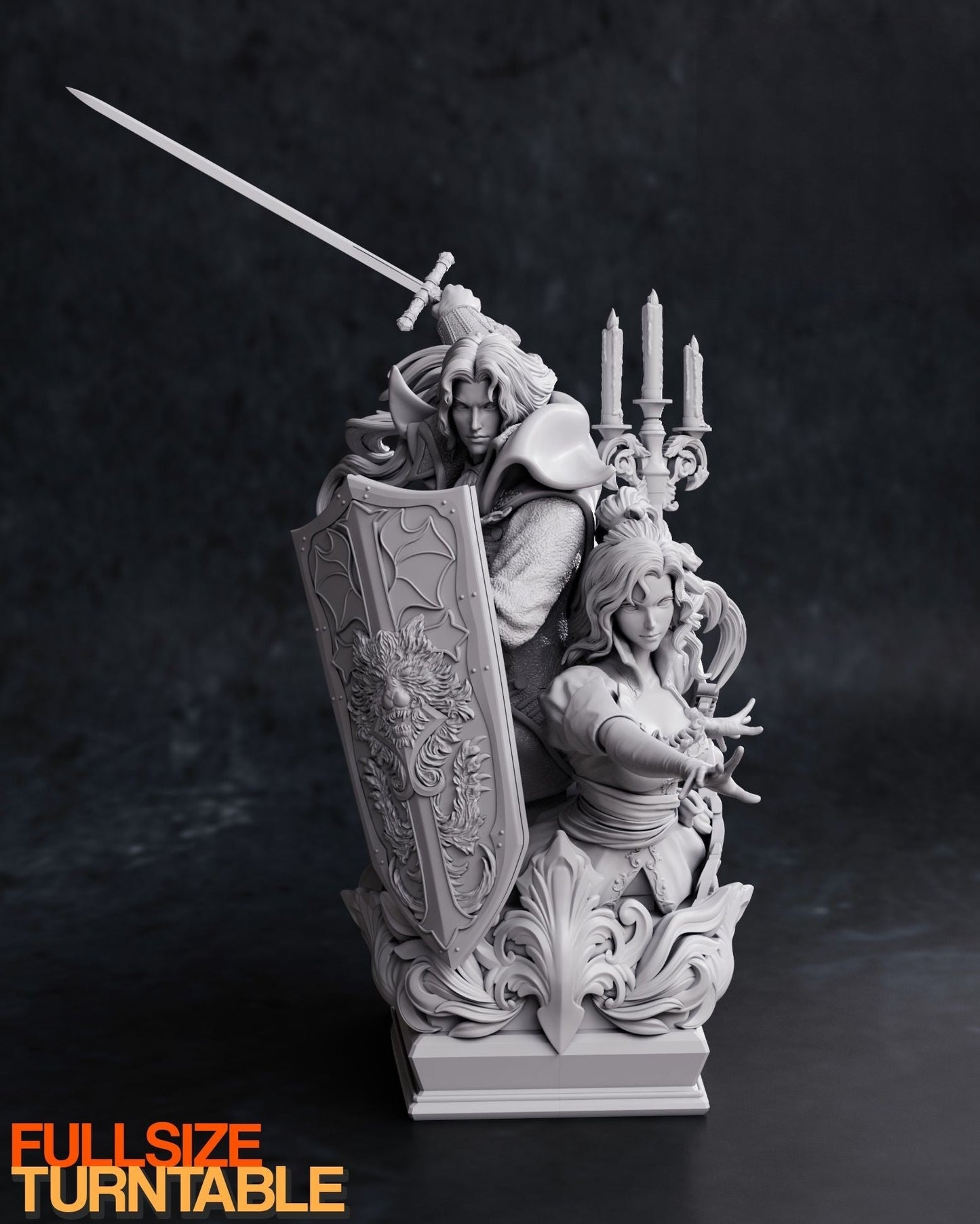 0710 Alucard AND Maria - Symphony of the Night - STL 3D Print Files