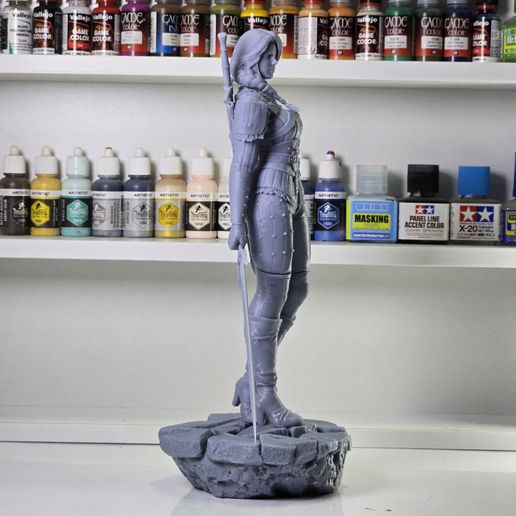 2075 Ciri_The Witcher - STL 3D Print Files