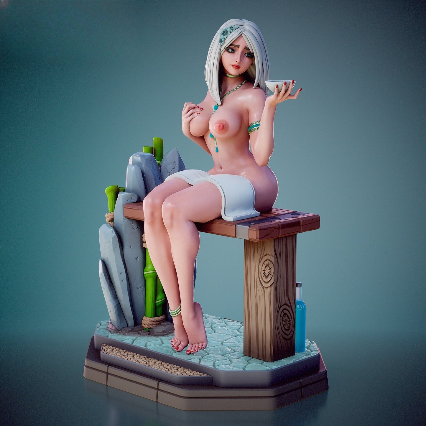 1597 Mia_Hot Spring NSFW - STL 3D Print Files