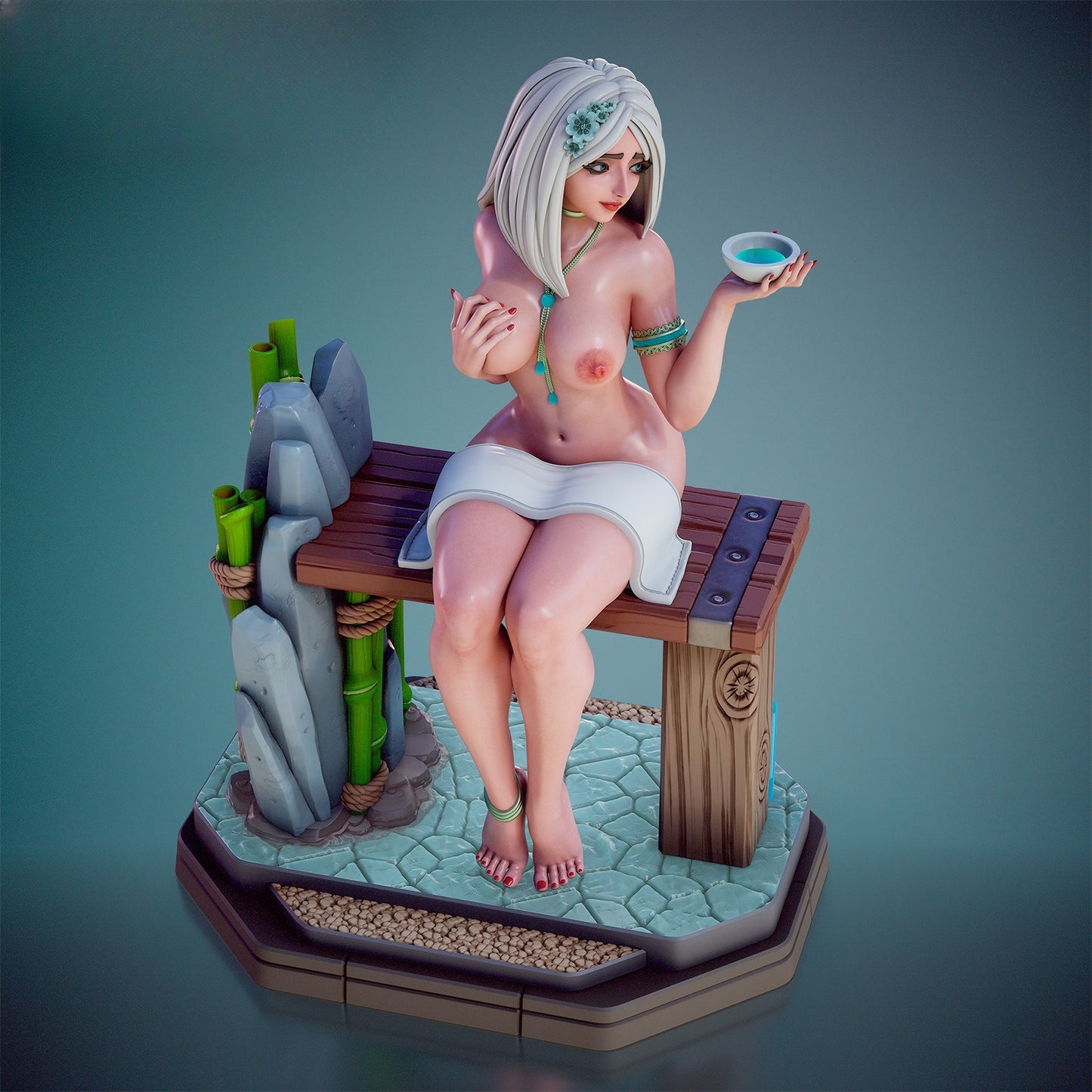 1597 Mia_Hot Spring NSFW - STL 3D Print Files