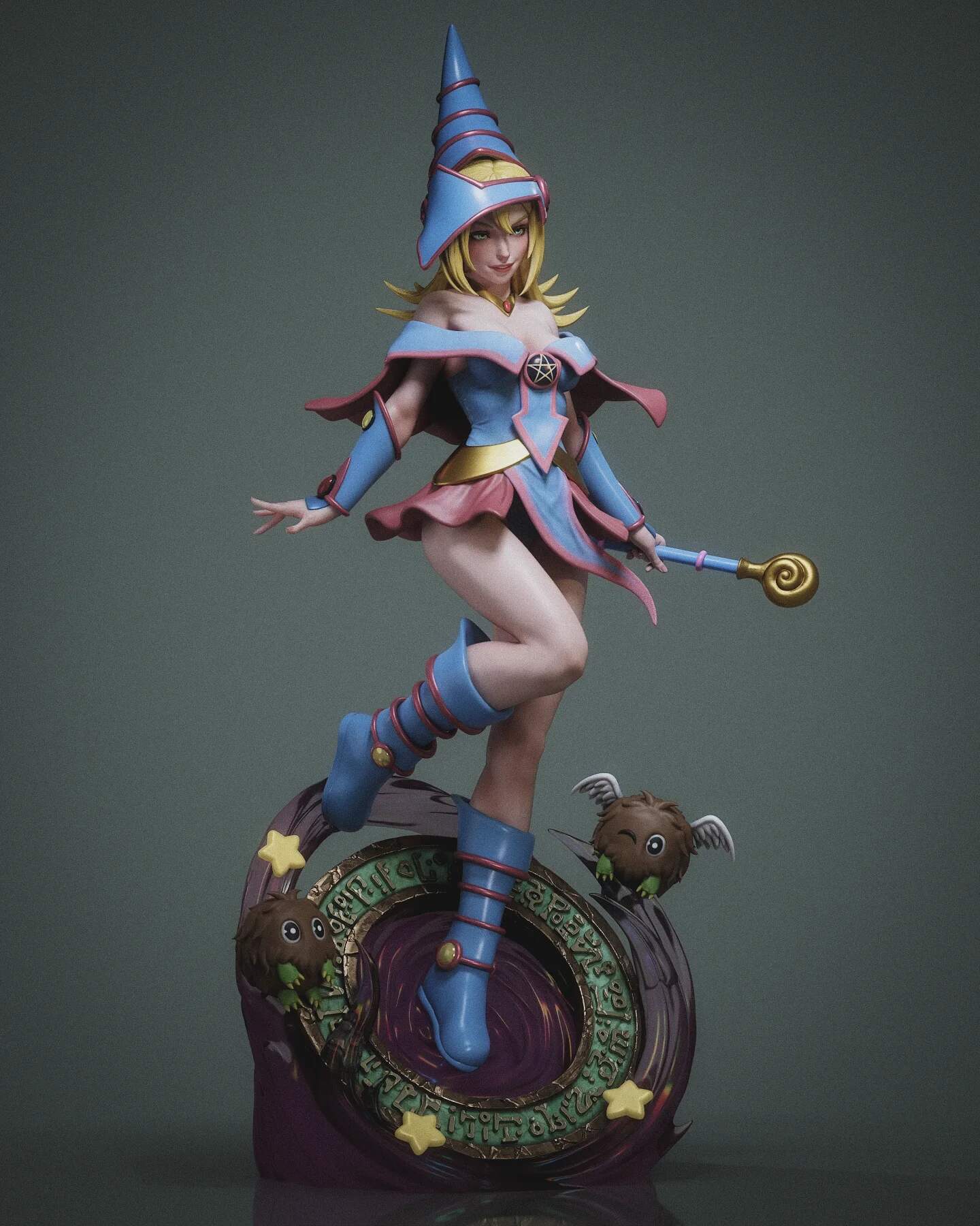 1669 Dark Magician Girl_Yu-Gi-Oh! - STL 3D Print Files