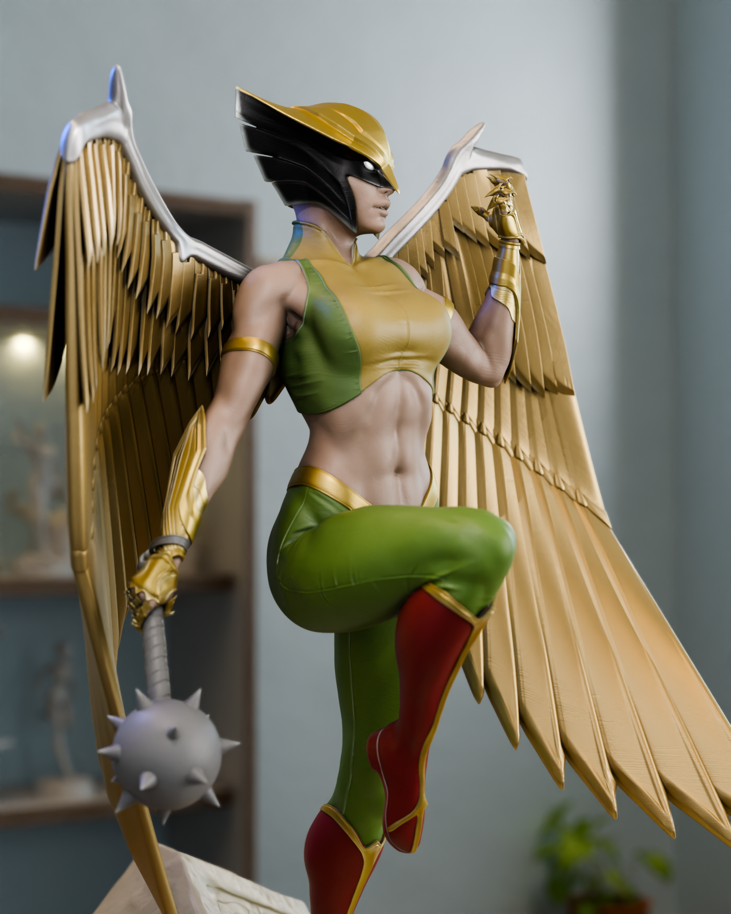 0919 Hawkgirl - DC Comics (2881) - STL 3D Print Files