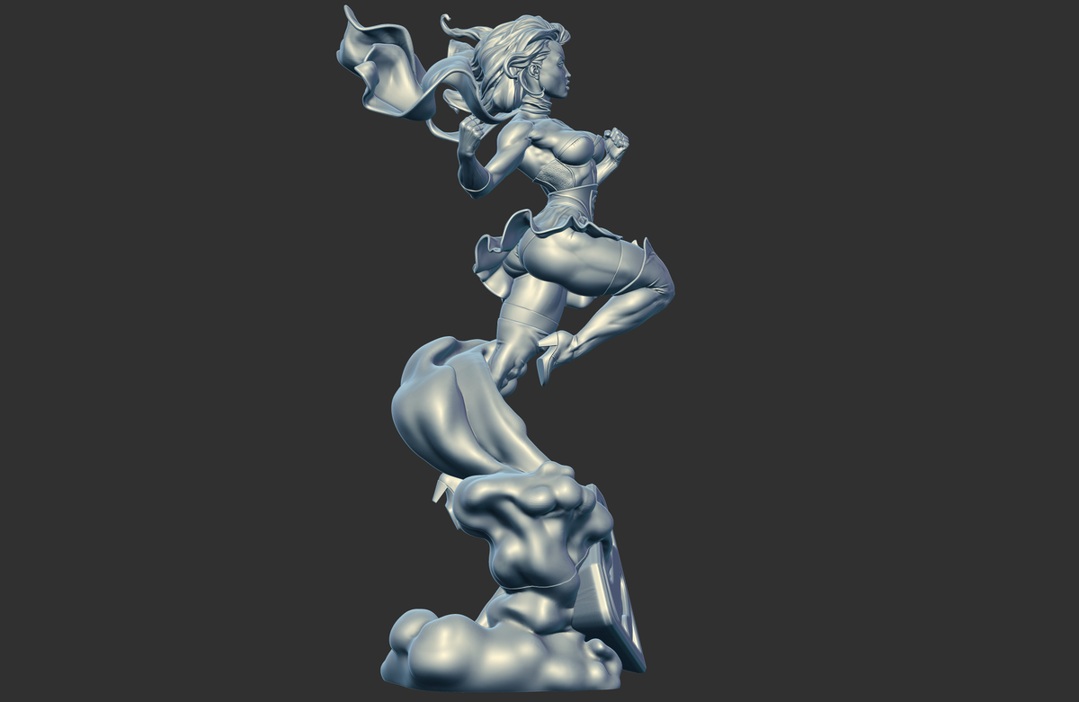 1780 Supergirl Bombshells NSFW - STL 3D Print Files