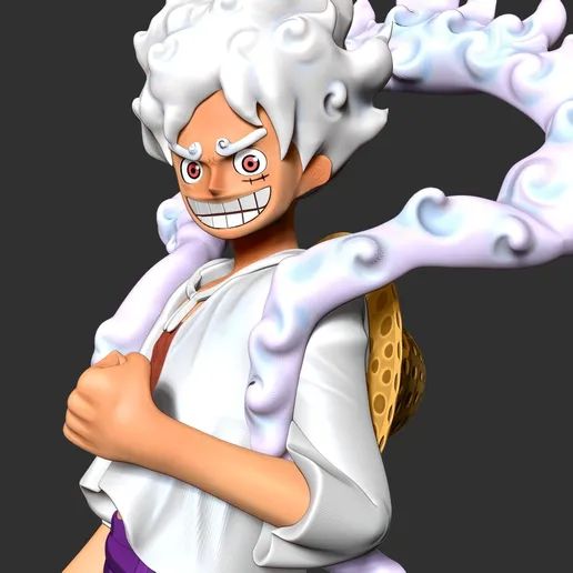 0236 Luffy Gear 5 (OP) - STL 3D Print Files