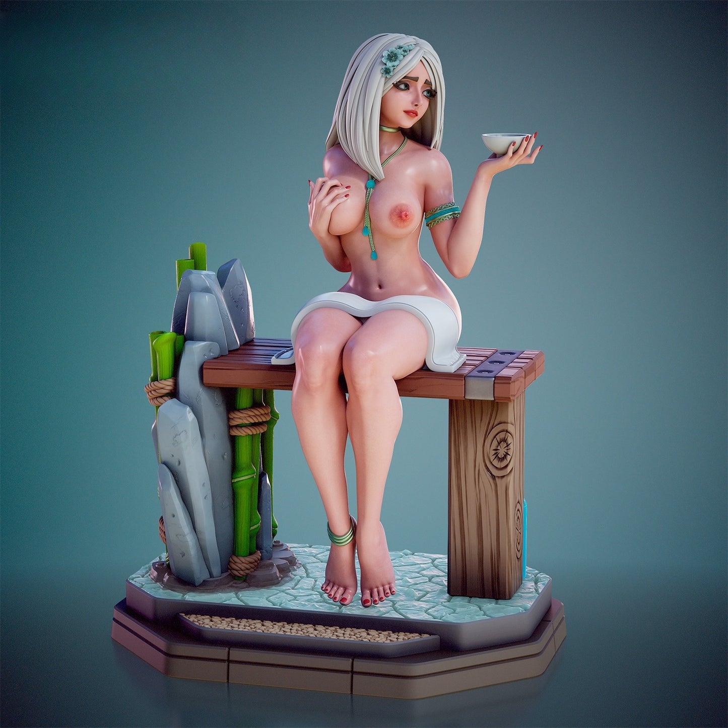 1597 Mia_Hot Spring NSFW - STL 3D Print Files
