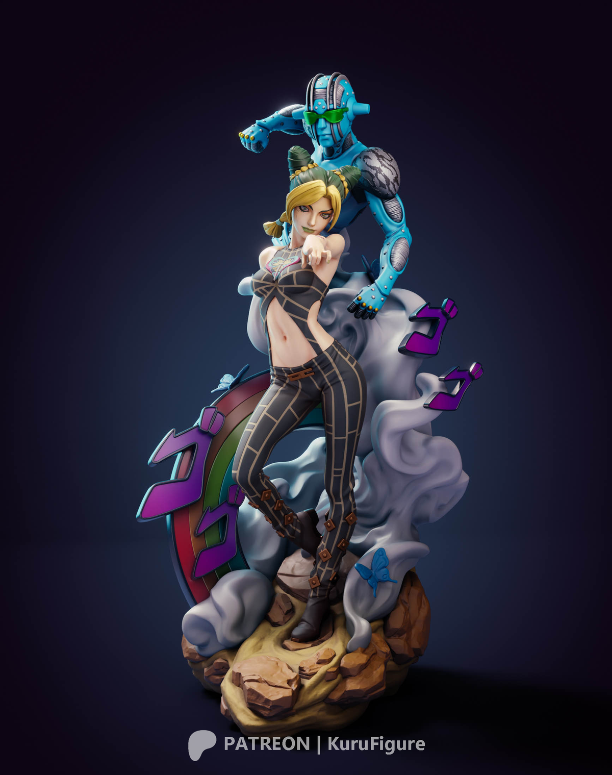 1910 Jolyne Cujoh_Stone Free - STL 3D Print Files