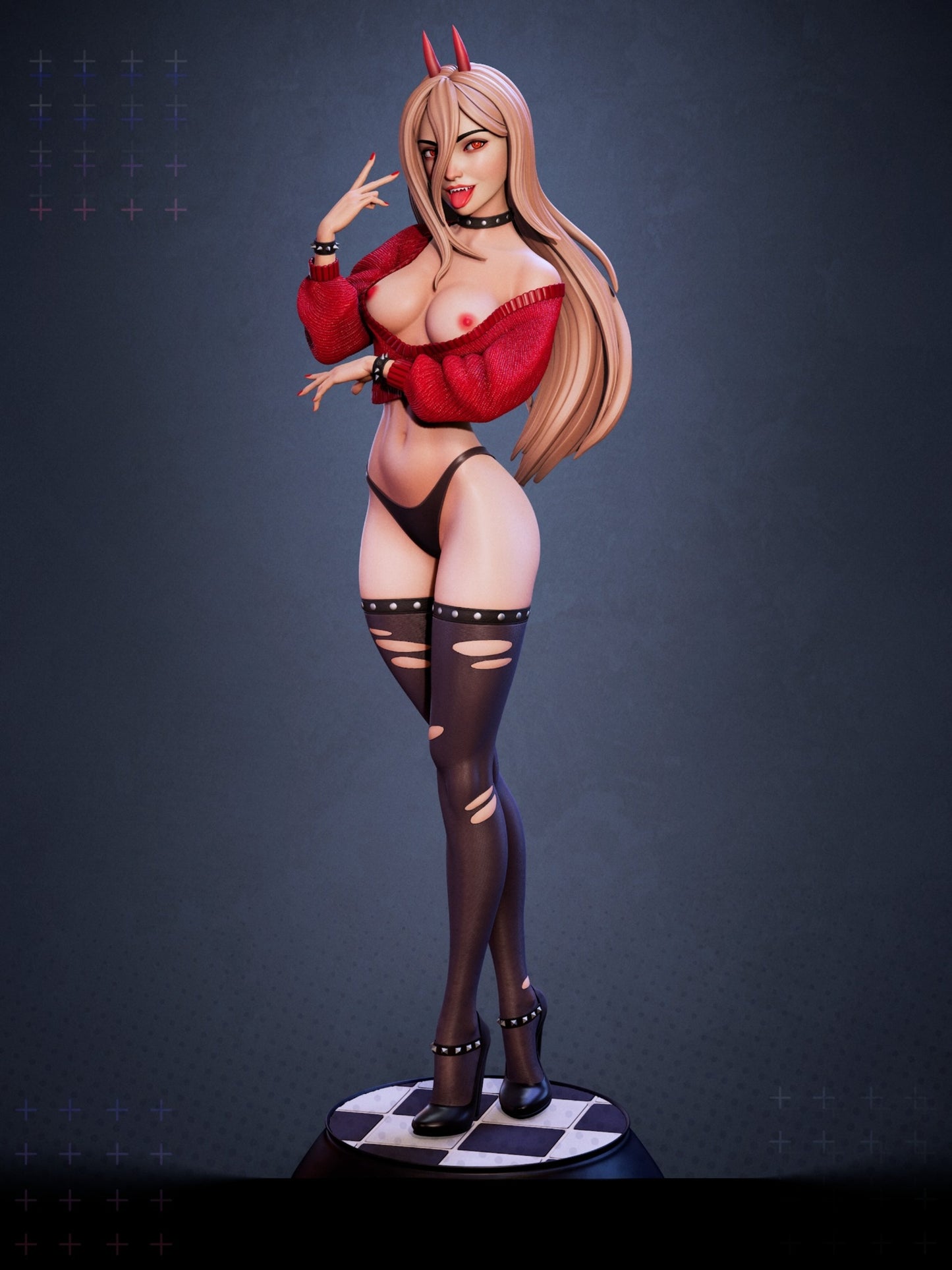 0854 Power_Chainsaw Man NSFW - STL 3D Print Files