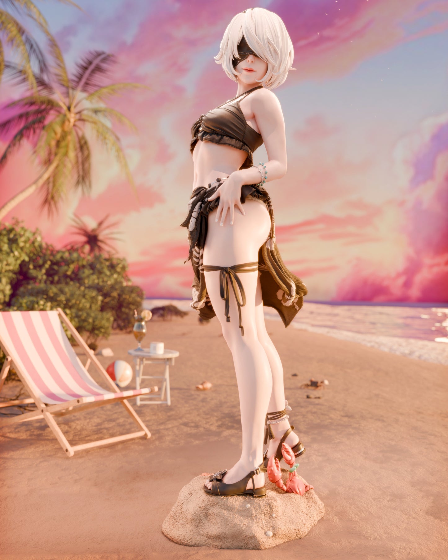 1520 2B Swimsuit_Nier Automata NSFW - STL 3D Print Files
