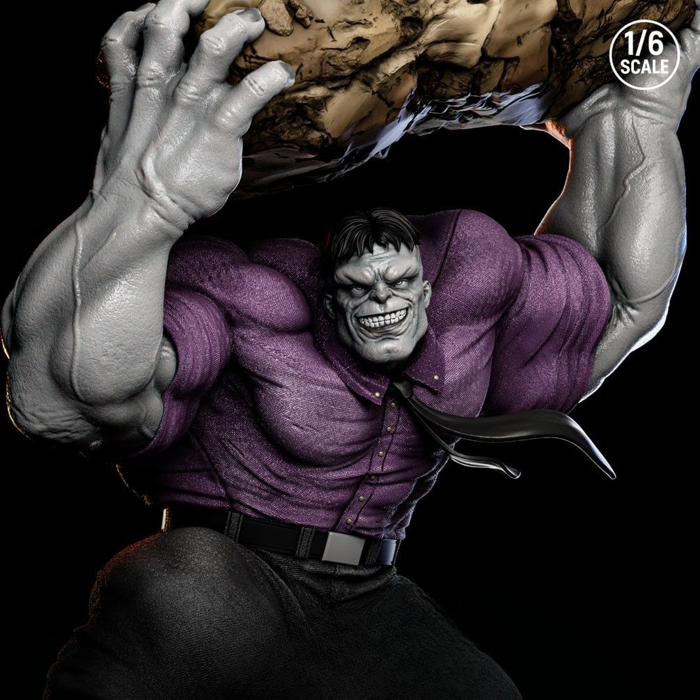 0327 Grey Hulk - STL 3D Print Files