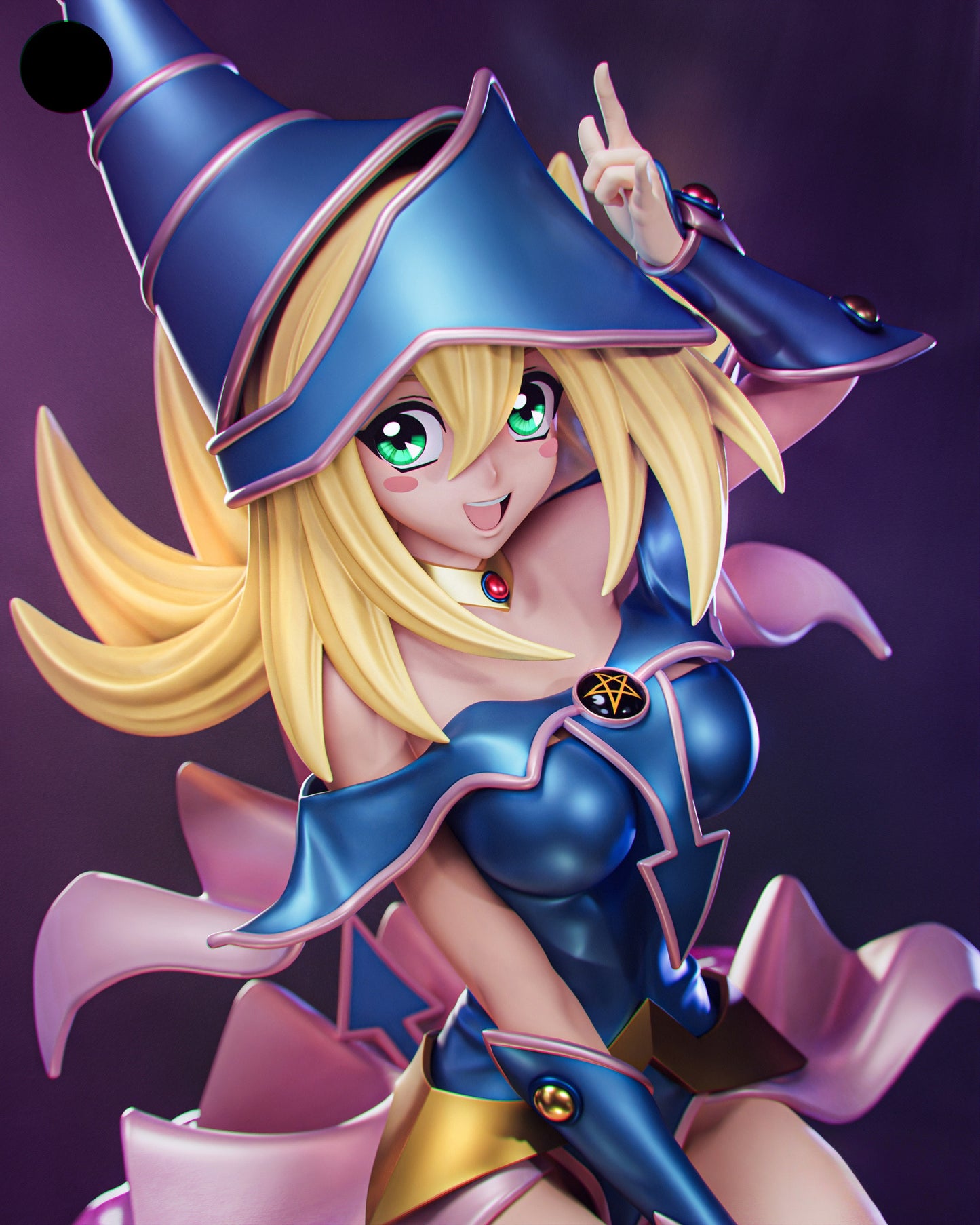 1141 Dark Magician Girl_YuGiOh - STL 3D Print Files