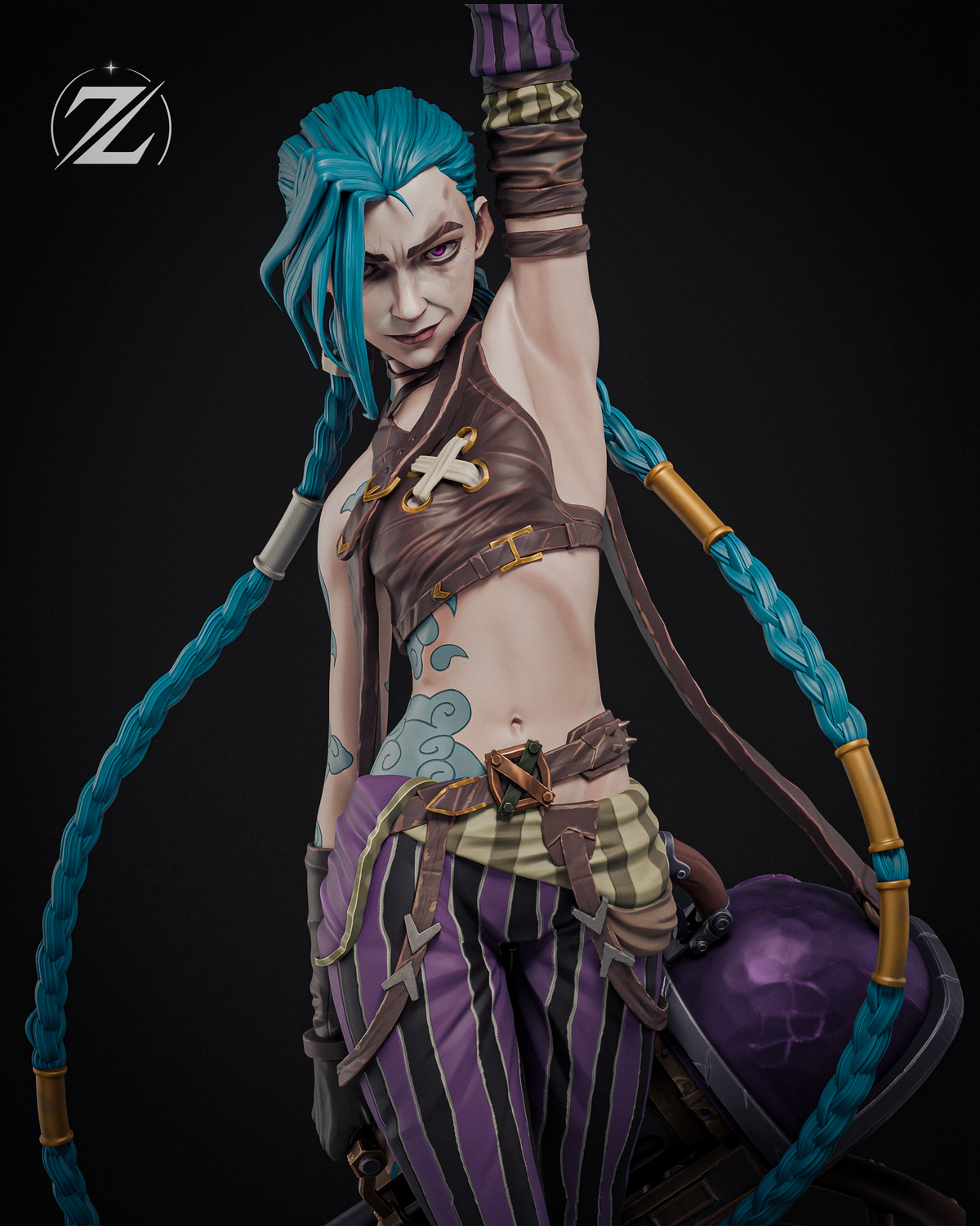 1855 Jinx_Arcane League of Legends - STL 3D Print Files