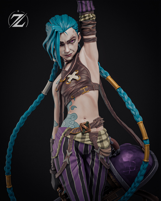 1855 Jinx_Arcane League of Legends - STL 3D Print Files