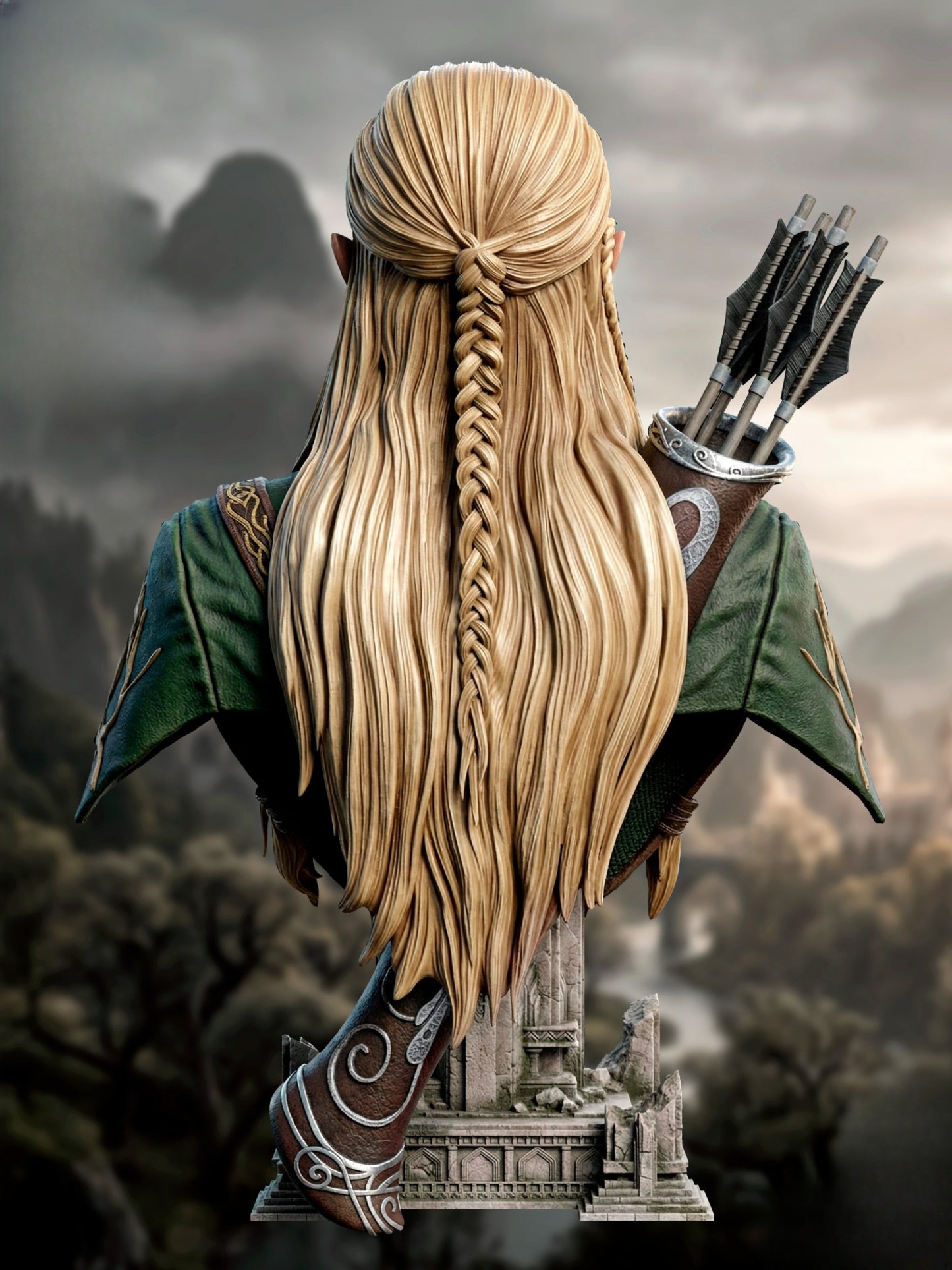 0844 Legolas_Bust - STL 3D Print Files
