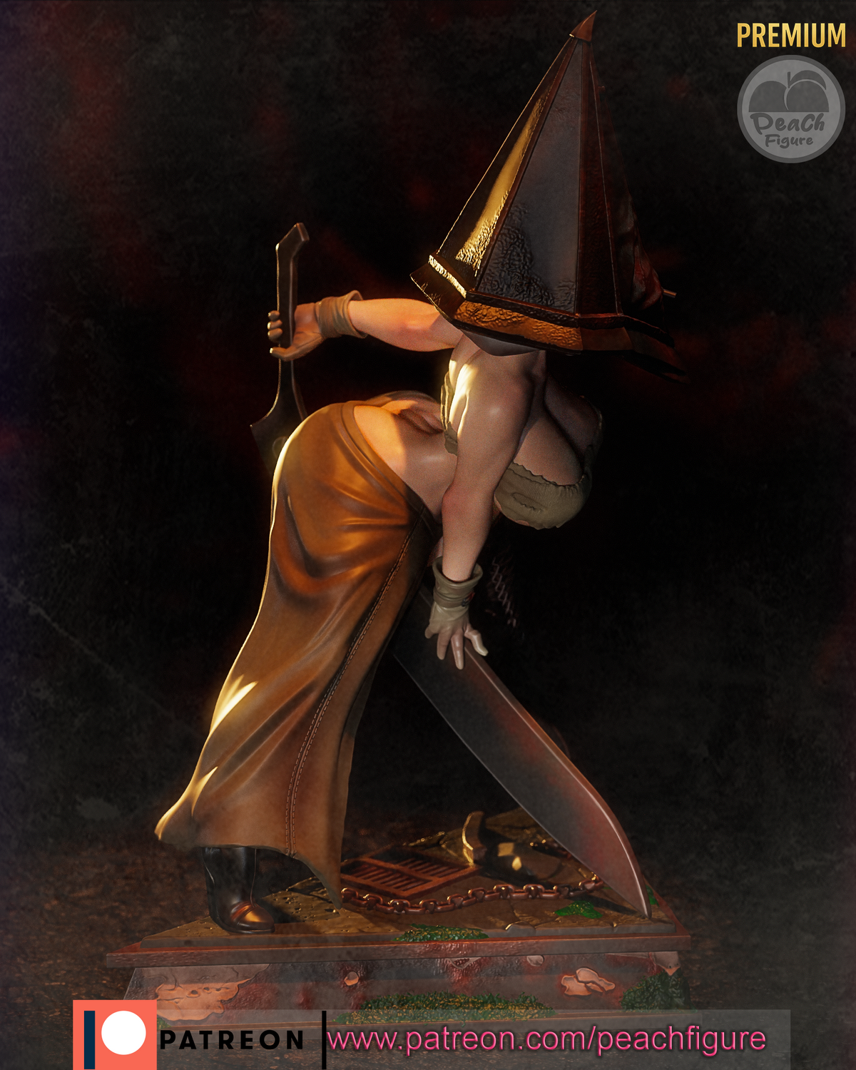 2032 Pyramid Head_Silent Hill NSFW - STL 3D Print Files