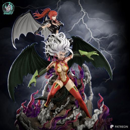 1987 Erza Scarlet&Mirajane Strauss_Fairy Tail - STL 3D Print Files