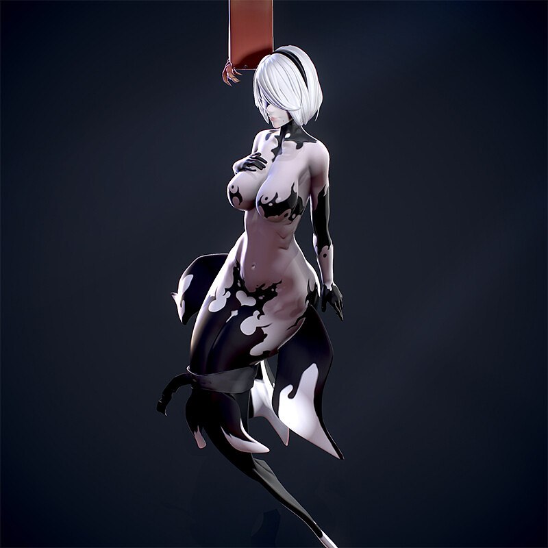 1195 Mermaid 2B_Nier Automata - STL 3D Print Files