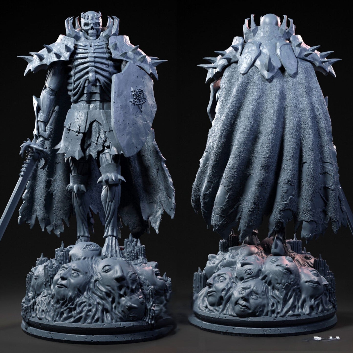 0141 Skull Knight - Berserk (1628) - STL 3D Print Files