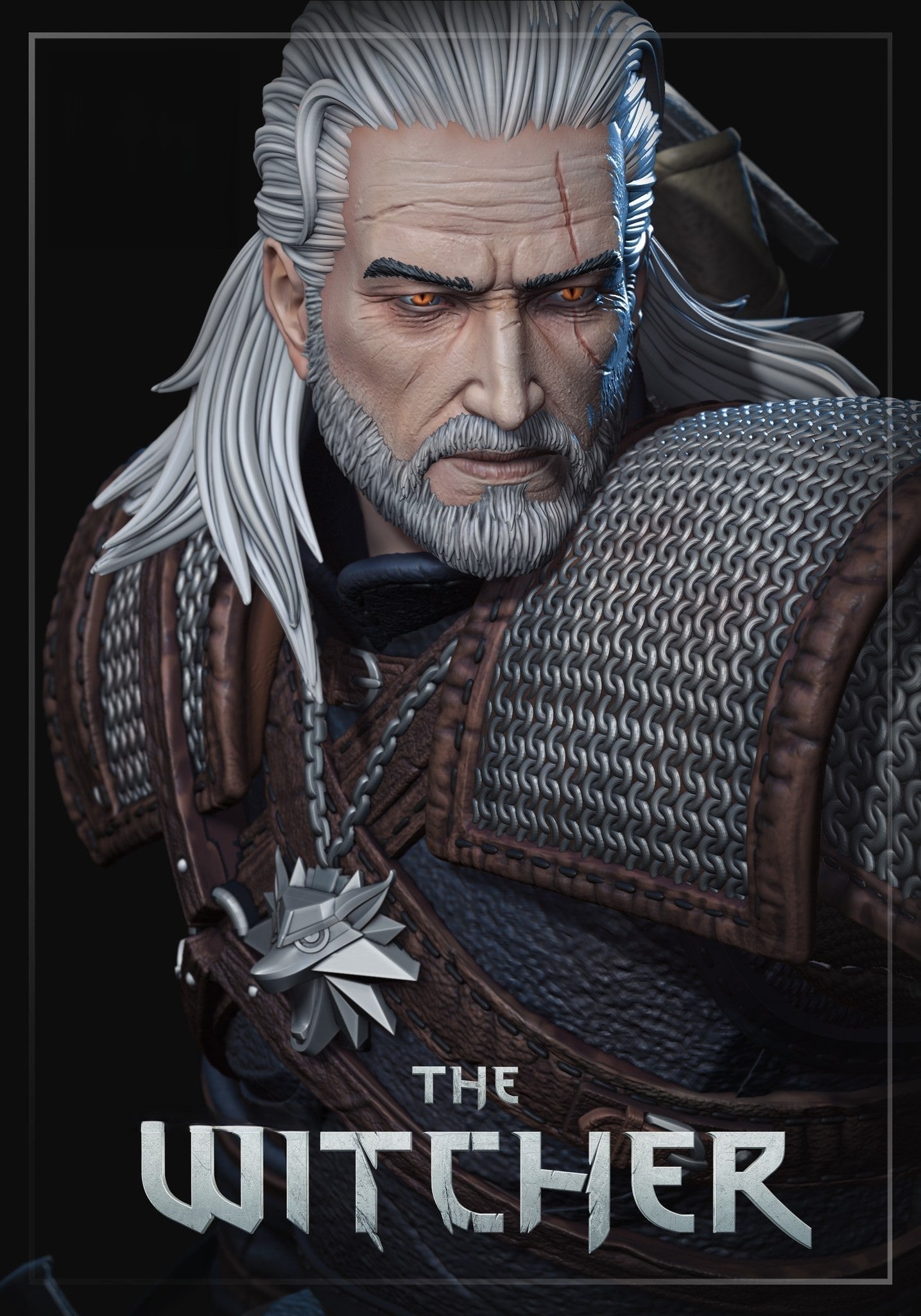 0119 Geralt - The Witcher (1581) - STL 3D Print Files