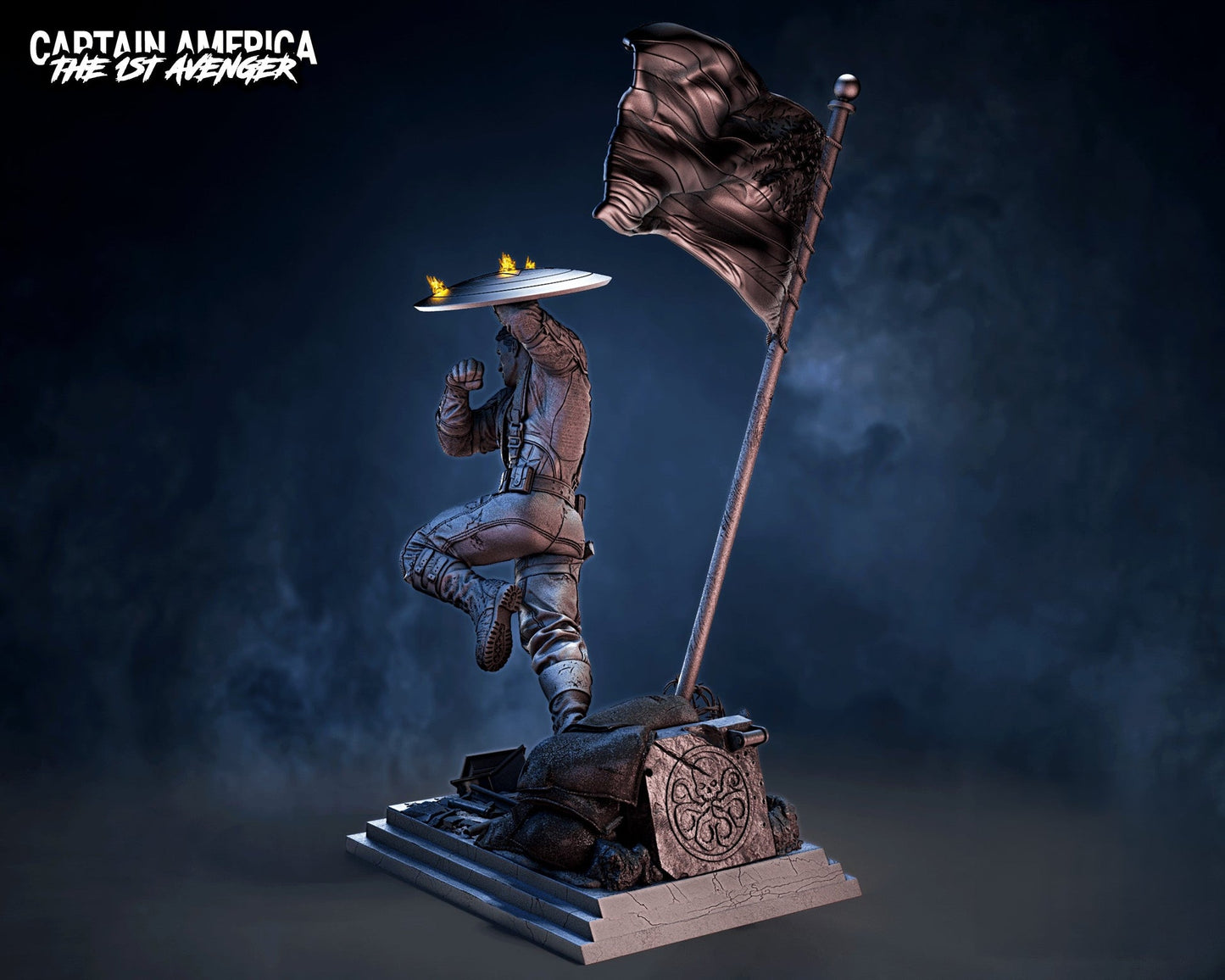 0465 Captain America - Marvel Comics (1329) - STL 3D Print Files
