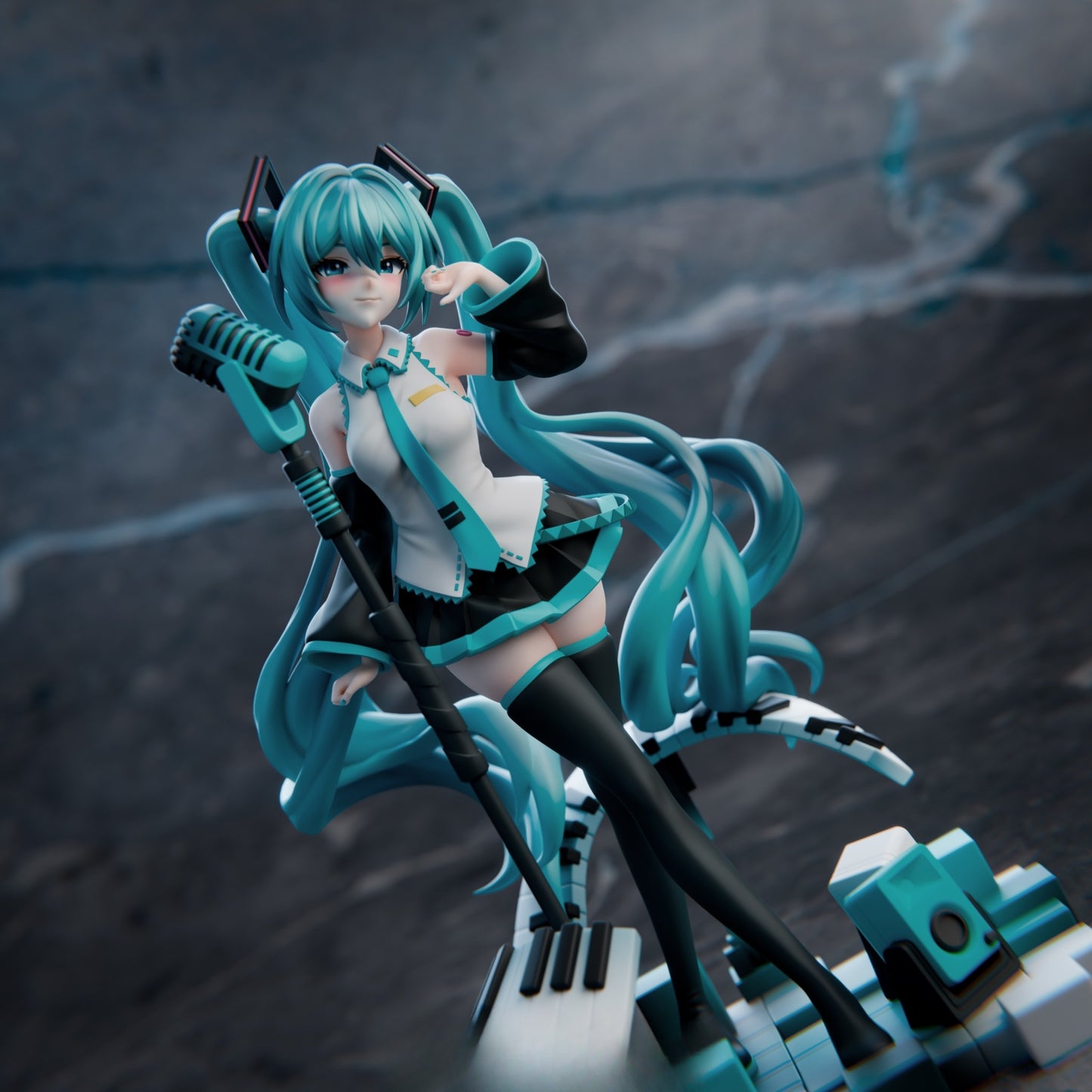 1588 Hatsun Miku - STL 3D Print Files