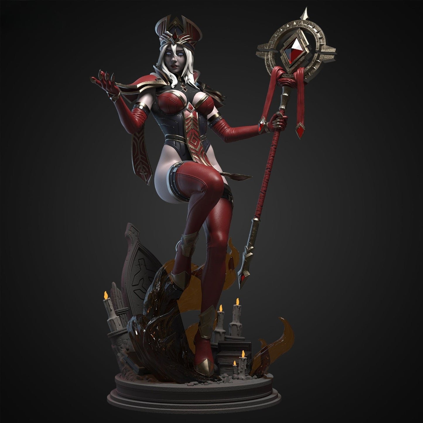 0641 Sally Whitemane NSFW - World of Warcraft (4238) - STL 3D Print Files