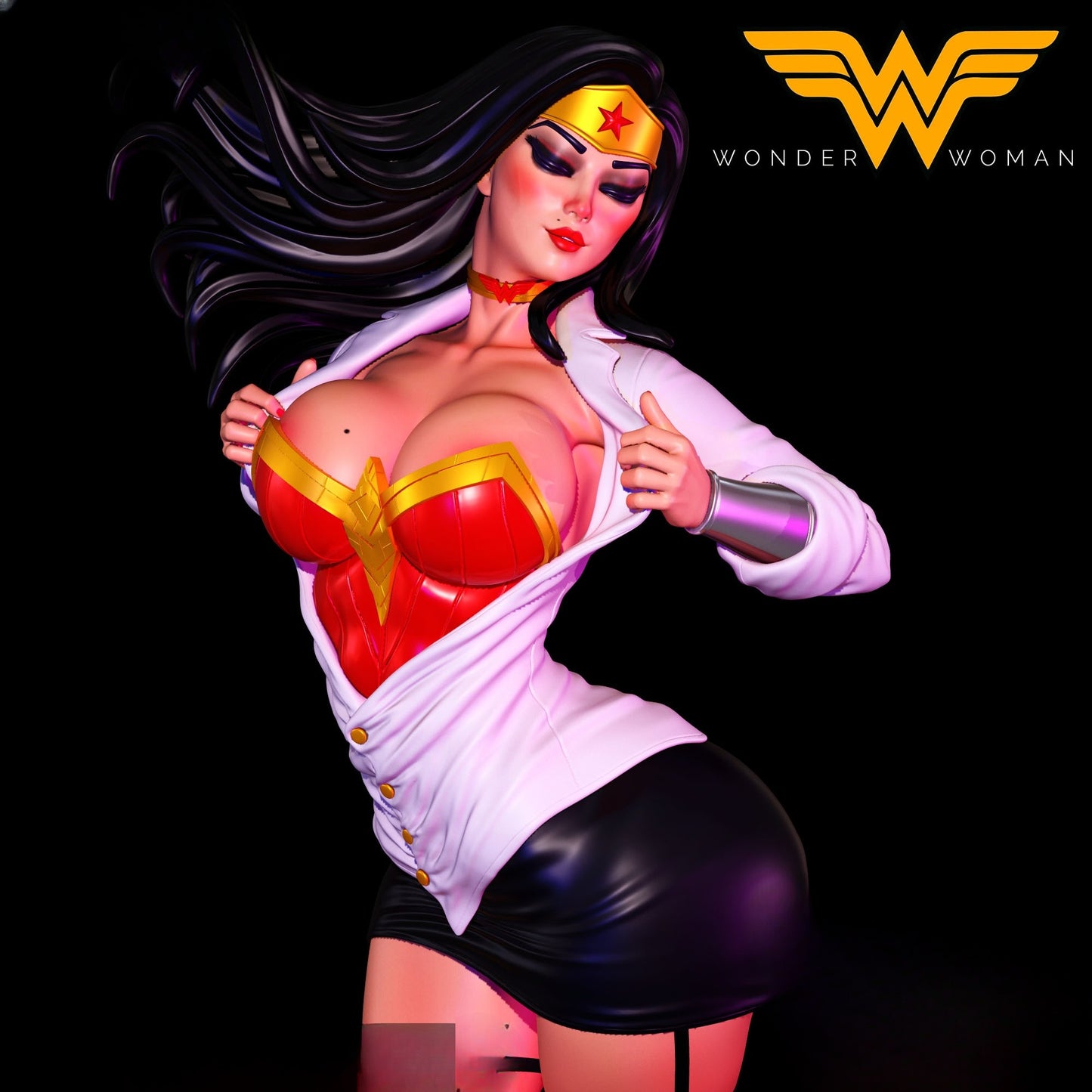 1292 Wonder_Woman - STL 3D Print File