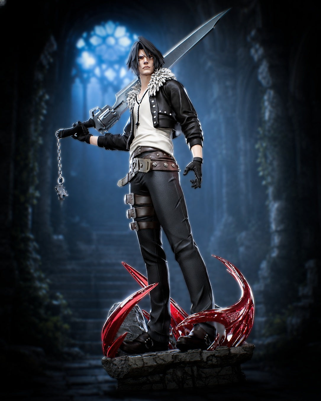 1370 Squall Leonhart_Final Fantasy VIII - STL 3D Print Files