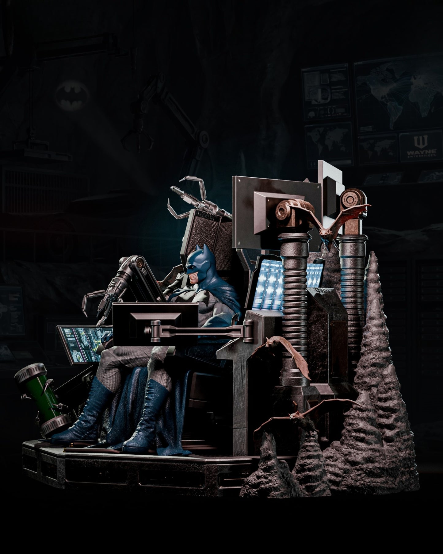 1476 BatmanThrone - STL 3D Print Files