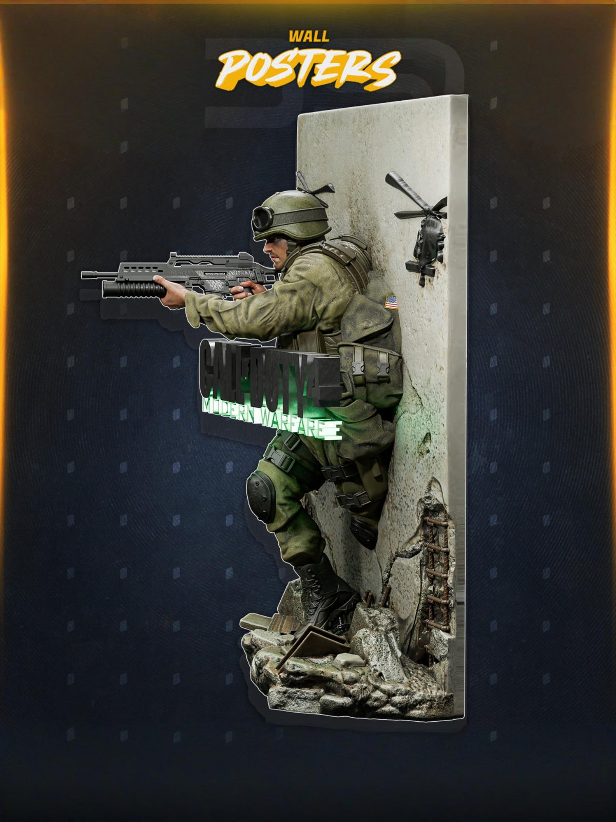 1769 Call of Duty 4 Poster - STL 3D Print Files