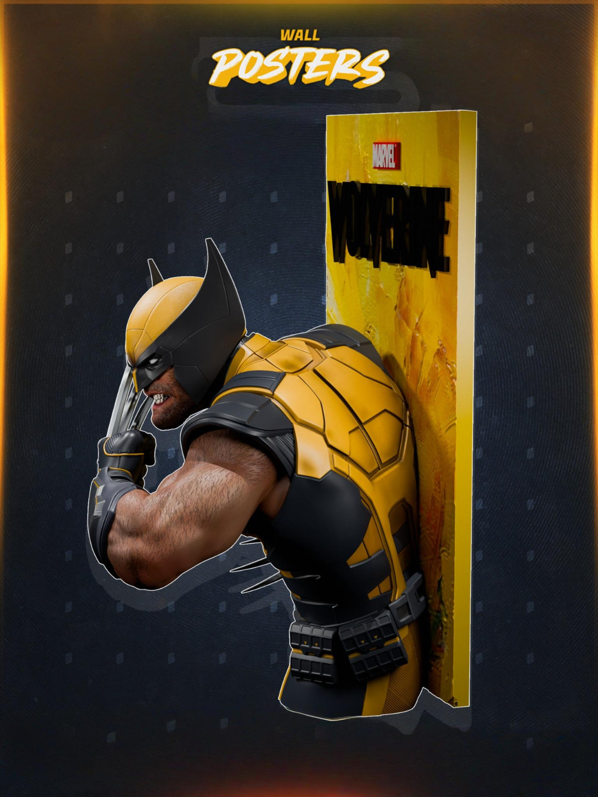 1771 Wolverine PS5 Poster - STL 3D Print Files