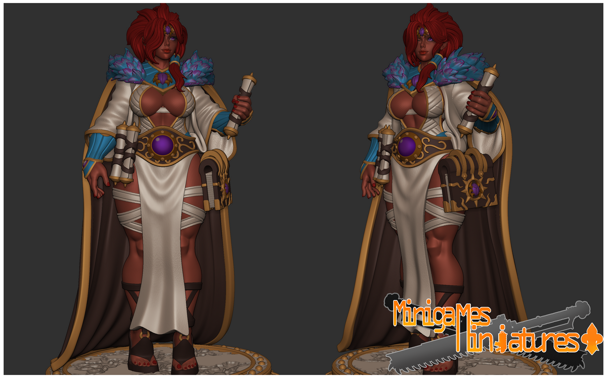 1877 Crimson Sorcerer Magnara_Chaos_Miniatures - STL 3D Print Files