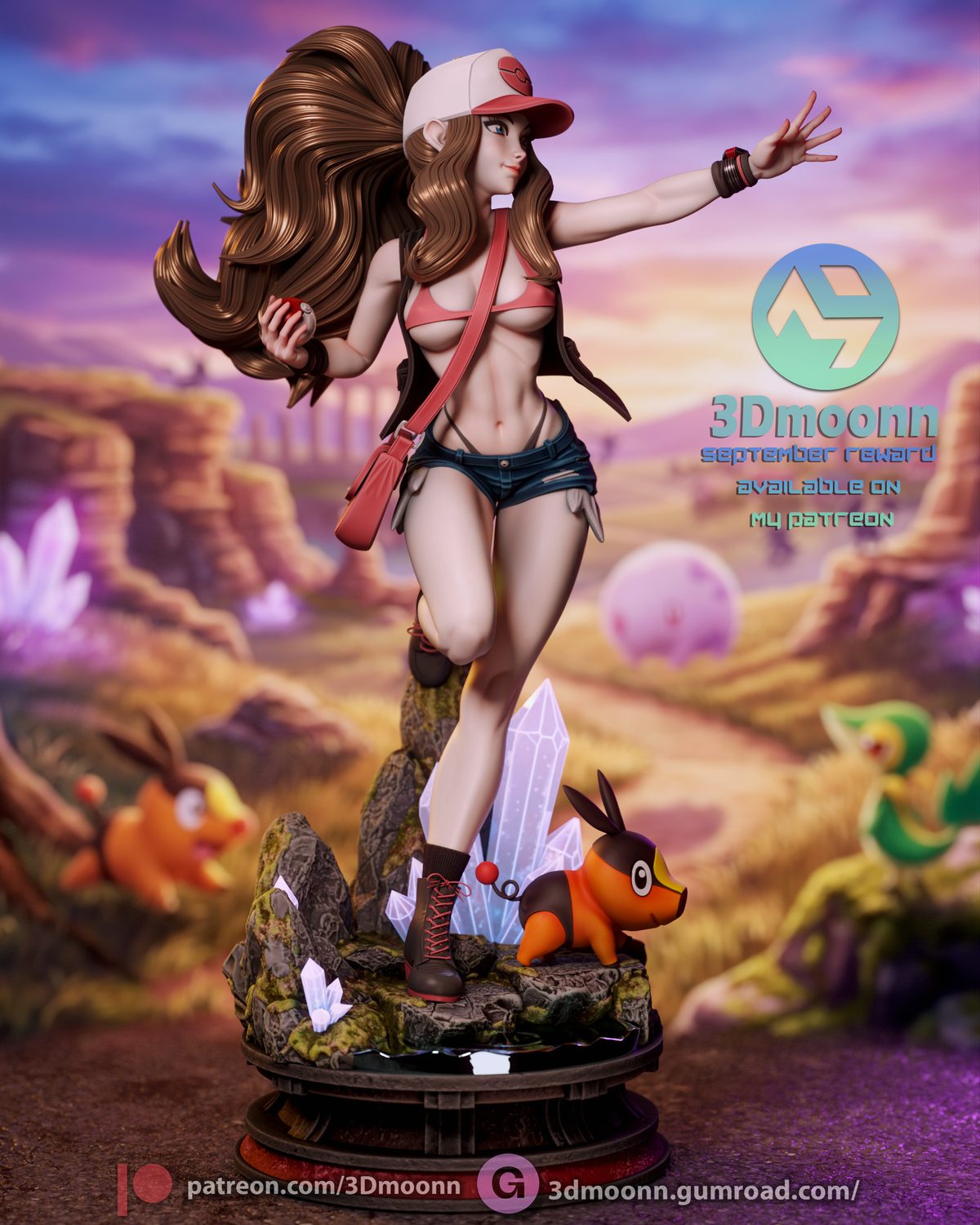 2002 Hilda_Pokémon NSFW - STL 3D Print Files