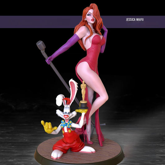 0160 Jessica Rabbit NSFW (1615) - STL 3D Print Files
