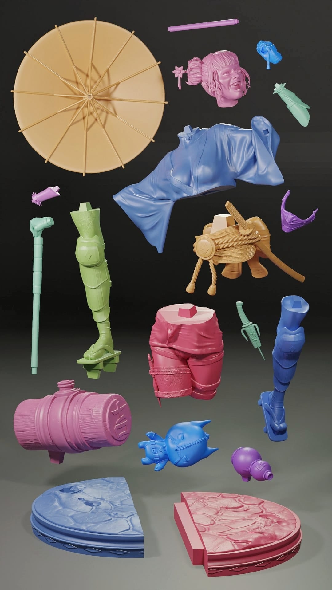 1043 Harley Quinn - STL 3D Print Files