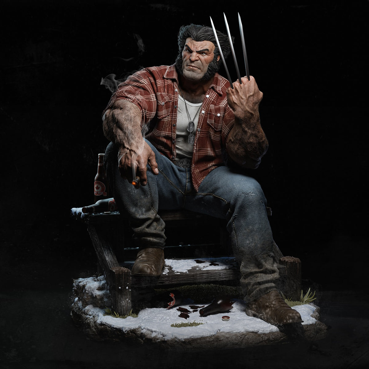 1737 Logan Wolverine_Marvel Comics - STL 3D Print Files