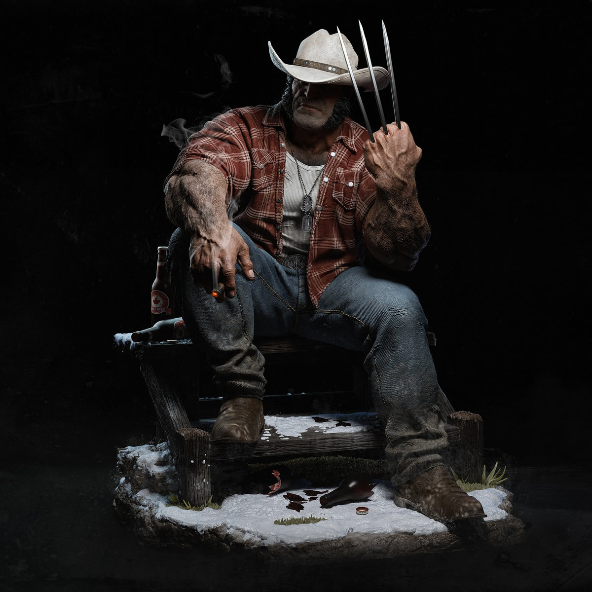 1737 Logan Wolverine_Marvel Comics - STL 3D Print Files