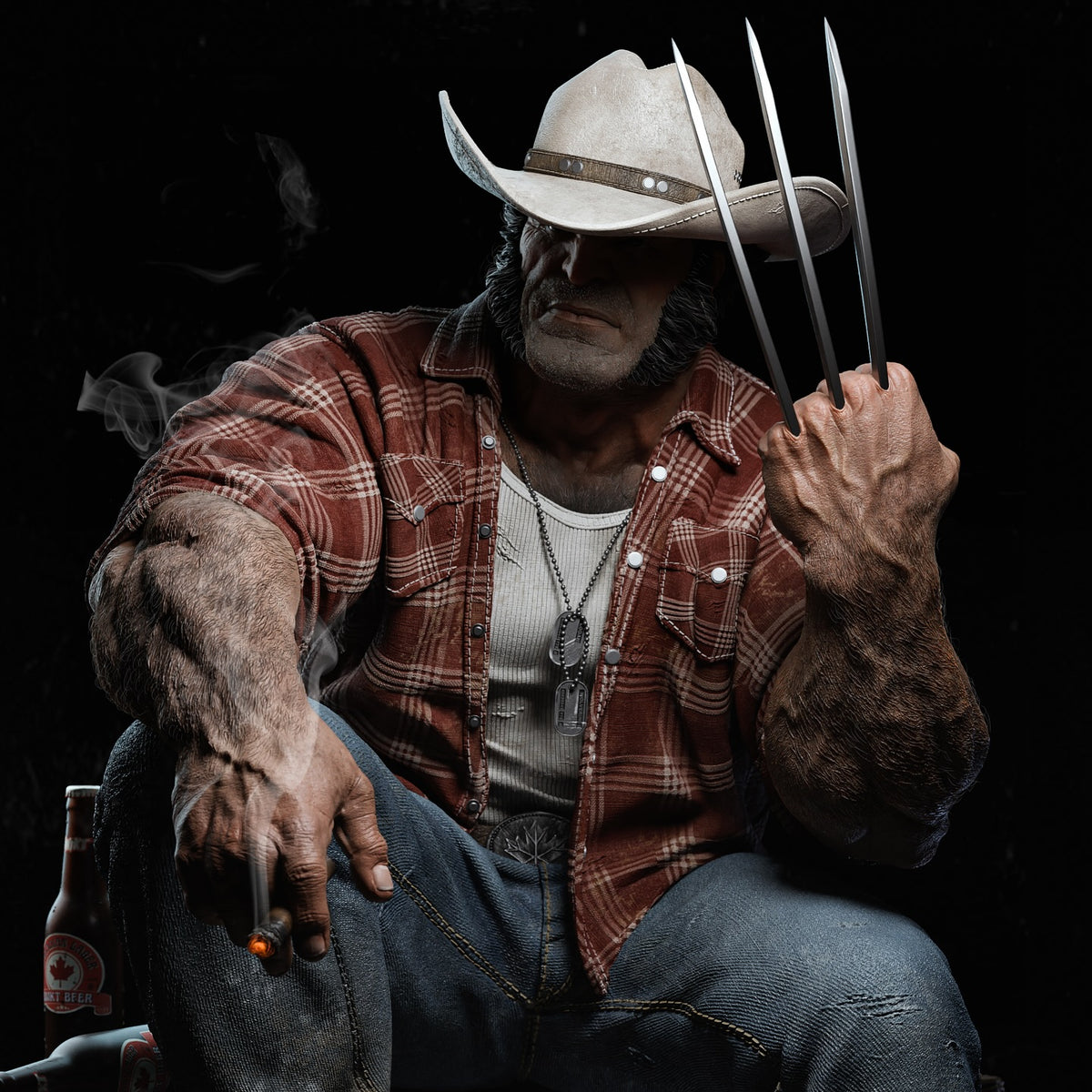 1737 Logan Wolverine_Marvel Comics - STL 3D Print Files