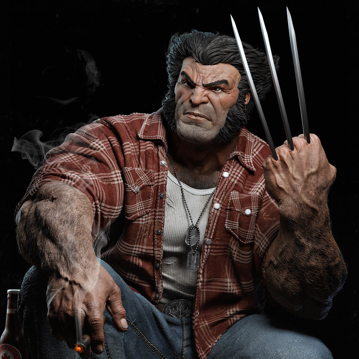 1737 Logan Wolverine_Marvel Comics - STL 3D Print Files