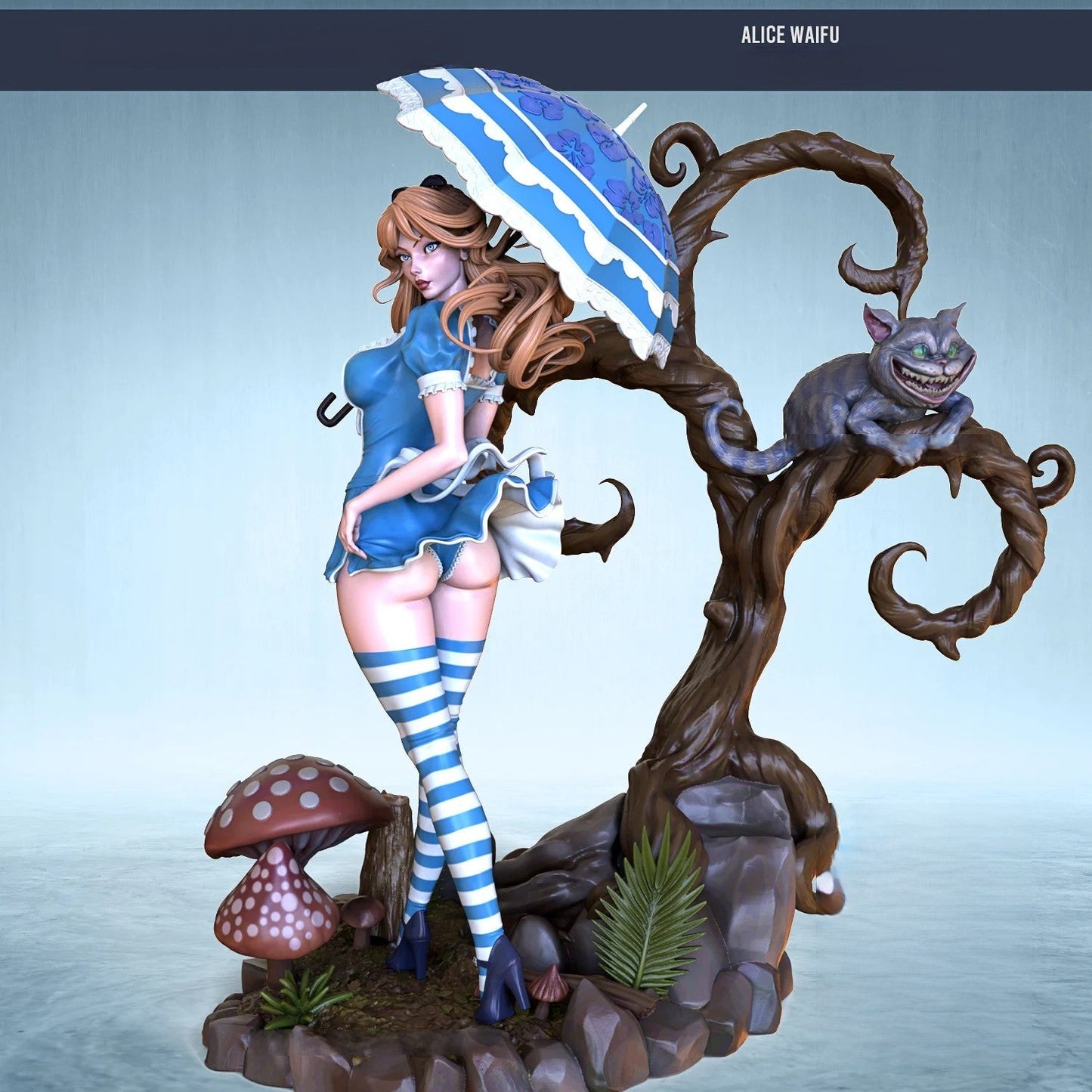 0730 Alice Waifu NSFW - STL 3D Print Files