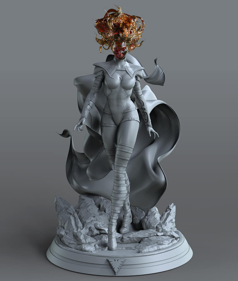 0422 Phoenix Force - Emma Frost - STL 3D Print Files