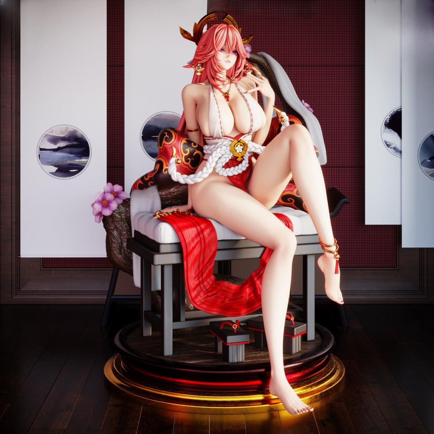 0899 Yae Miko_Genshin Impact - STL 3D Print Files