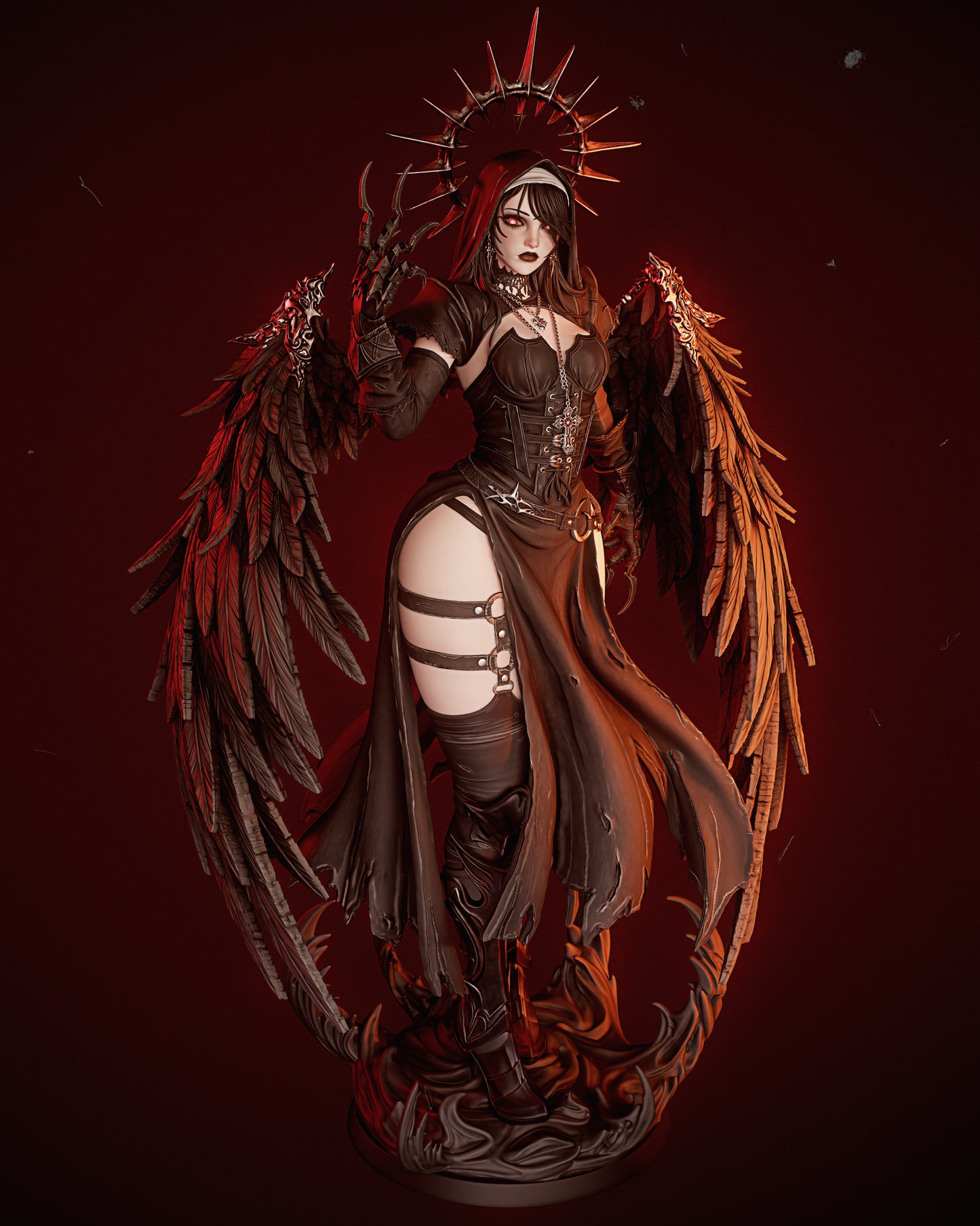 0381 Corrupted Nun - STL 3D Print Files