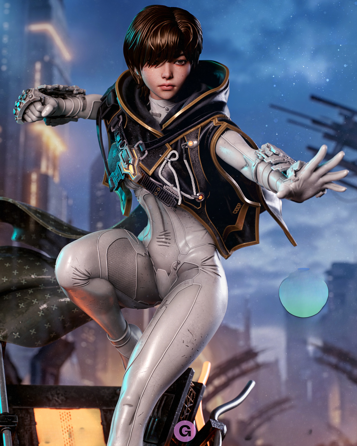 1734 Evie_Stellar Blade Blood Rain - STL 3D Print Files